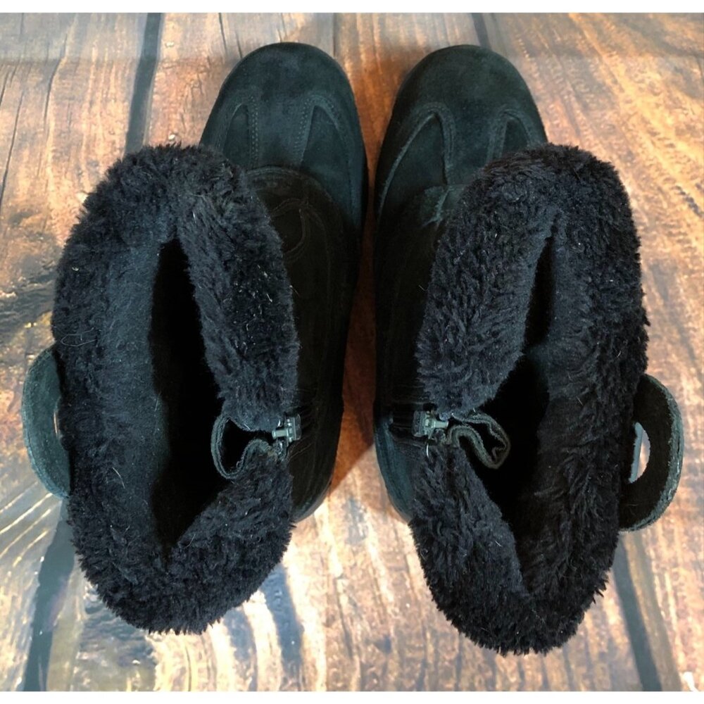 Sorel Waterfall Black Suede Thinsulate Winter Boots Womens 7 (i5g - Picture 10 of 11